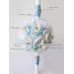 Adorable Satin Fowers Christening Baptism Candles ~ Unisex